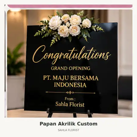 Papan Bunga Akrilik Riau Bandung